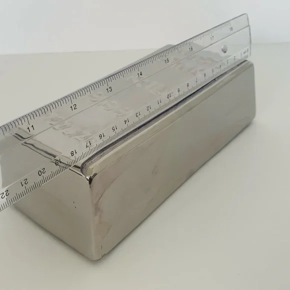 Silver Brick Piggy Bank - Picture 8 of 8